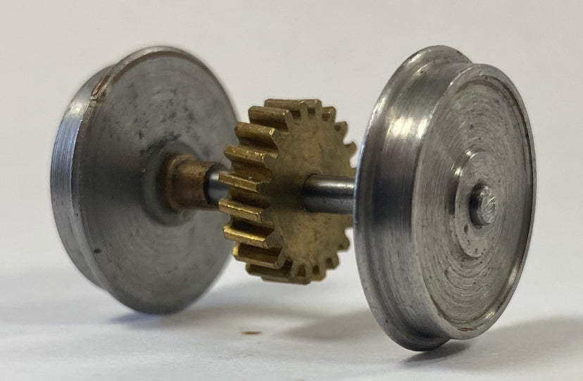 Wheelset, vintage Scale  AM Round Bearing with Brass gear