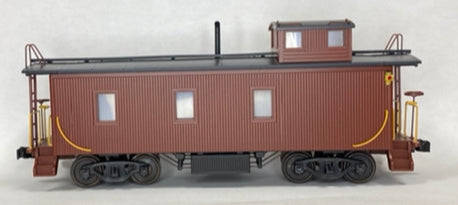 Undecorated Wood Side Caboose