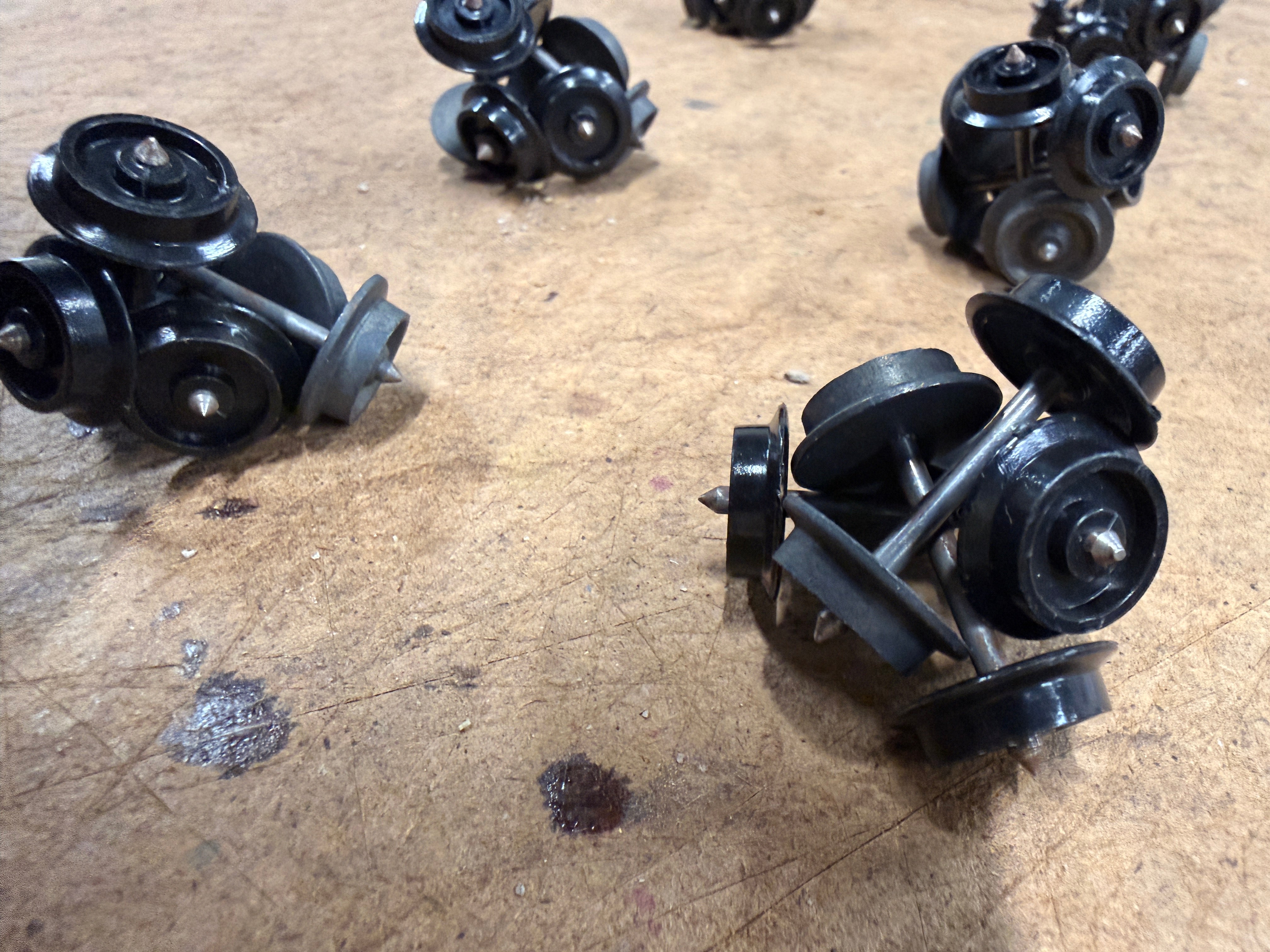 Vintage Steel/Plastic wheel sets, 33"