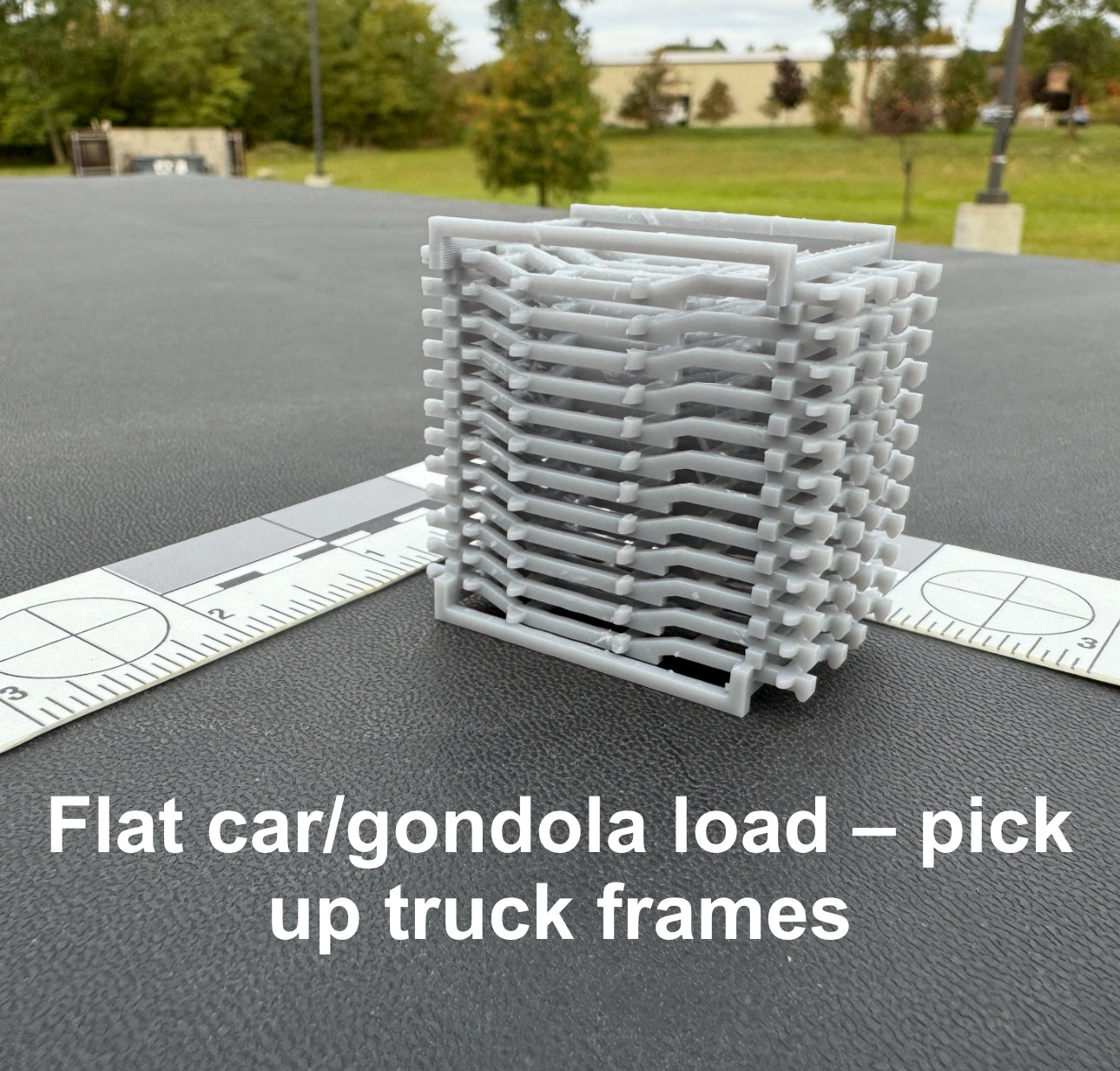 PICK UP TRUCK FRAMES STACK