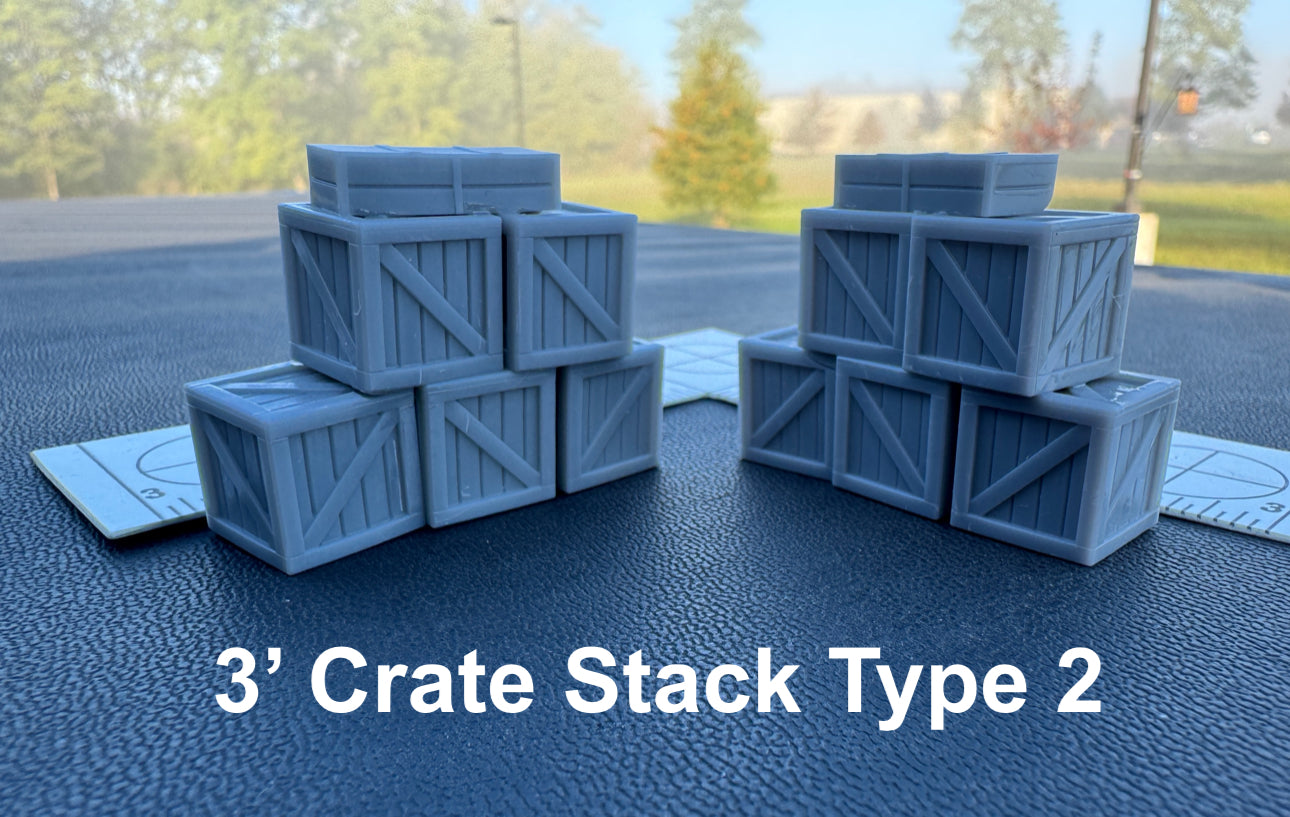 3D PRINTED 3' CRATE STACK TYPE 2