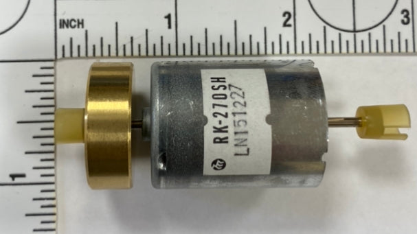MOTOR RK 270 MABUCHI WITH FLYWHEEL AND U JOINTS — americanmodelsllc